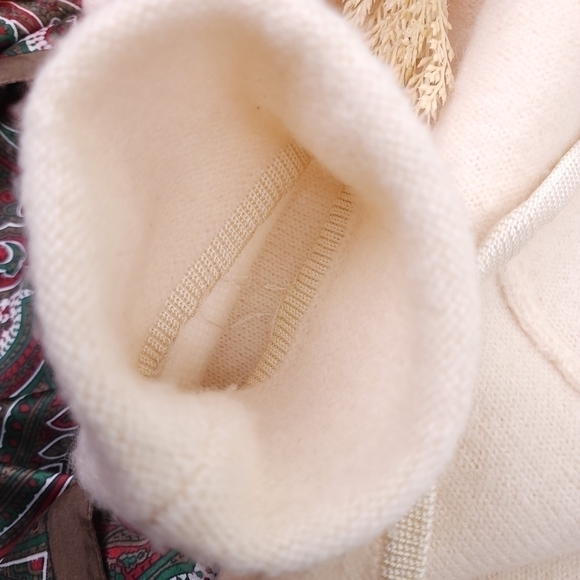 Pendleton Cream Wool Sweater Blazer Sz L - Picture 5 of 8